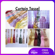 1 PAIR CURTAIN KNOT/ CURTAIN TIE ROPE/ CURTAIN TASSEL TIEBACK/ TALI PENGIKAT LANGSIR/ CURTAIN DECO/ 