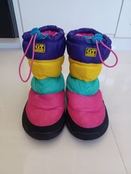 90%新 日本G.T.Hawkins 彩色防水戶外保暖boot  雪boot (22cm  約35碼)