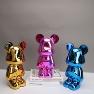 Modern Minimalist Entryway Decor Resin Violent Bear TV Cabinet Home Ornament Model Room Electroplate