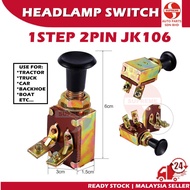 S2U JK-106 Headlamp Light Pull Push Swicth For Backhoe Excavator Truck Marine Tractor Car 4x4 Suis L
