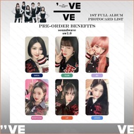 6PCS/set IVE Ive IVE SOUND WAVE LOMO card collection card Yujin Gaeul Wonyoung LIZ Rei Leeseo