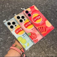 Phone Phone Case Suitable for iPhone 11 12 13 14 15 16 Pro max Plus Fun Potato Chips Square Case Sho