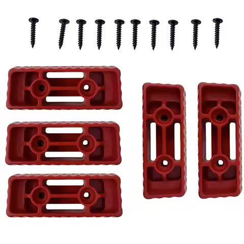 5 PCS Mounting Feet For Packout Accessories Feet Mounting System Easy Installation Red Feet Mounting