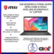 EDGE | MSI Modern 14 F13MG-243PH Intel Core i5 1334U Iris XE 14" Laptop