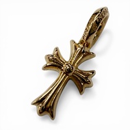 全新 ▼ CHROME HEARTS STACK CH CROSS V2 22K CH 十字架疊戴吊墜，TOP黃金材質，重量 1.6 克，包含發票和收納袋
