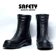 Kings project safety boots full leather rubber sole steel toe