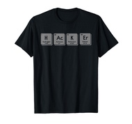 Hacker Periodic Table Of Elements Nerd Geeks IT Office Gifts T-Shirt