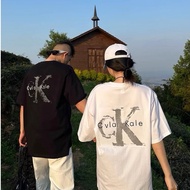 Authentic Calvin Klein Baju-T lelaki CK overprint logo tee | unisex shirt slim fit cotton original 4