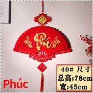 Decorative Hangings Blessing Red Color Unique Chinese New Year's Day Cultural Element Auspicious