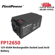 FIRSTPOWER 12V 65AH Rechargeable Sealed Lead Acid Battery For Solar /Alarm /Autogate/UPS/ Power Solu