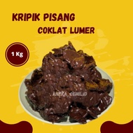 1 KG KRIPIK PISANG COKLAT LUMER  KRIPIK PISANG LUMER COKLAT