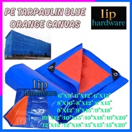Tarpaulin Canvas Sheet Waterproof Ready  Orange & Blue Plastik Canvas Kereta Canvas Lori Canvas