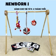 PiPoVietnam baby toys - Combo Newborn 1 visual stimulation for Newborn babies, safe toys.