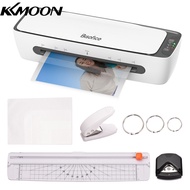 KKmoon Bisofice SL688 Desktop Laminator Machine Set A4 Size Multifunctional Hot And Cold Lamination 2 Roller System ความกว้างสูงสุด9นิ้วพร้อม Paper Cut-Ter Trimmer Rounder Hole Puncher Binding Hoop Suitabe