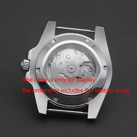 Mod Transparent Case Bottom Cover Sapphire Watch Back Cover For RLX Submarine Yacht 40mm Mechanical 