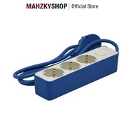 Krisbow 3-Socket Socket - Electric Socket Terminal Electrical Plug Electrical Plug Socket Contact So