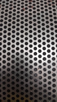 Ram Speaker/Plat Besi Lubang Bulat 6mm 100x100cm Tebal 08mm