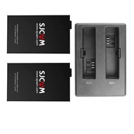 SJCAM อุปกรณ์เสริมกล้องแอคชั่นแคมเมรา-แบตเตอรี่สำรองที่ชาร์จแบตเตอรี่คู่เข้ากันได้กับ SJCAM SJ4000/S