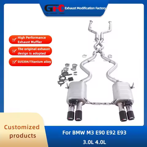 Catback Valvetronic Exhaust Pipe for BMW M3 E90 E92 E93 3.0L 4.0L High-Performance Stainless Steel V