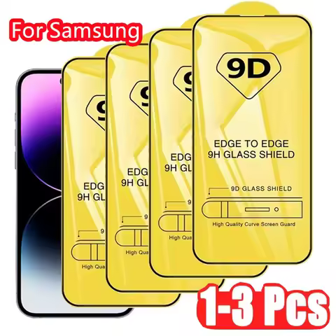 1-3Pcs 9D HD Screen Protector For Samsung Galaxy S25 Ultra S24 FE S23 S22 A56 A55 Protective Tempere