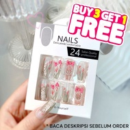 ️ BUY 3 FREE 1 QUAL ️ FAKE NAILS / FAKE NAILS CONTENTS 24 ( PART 4 ) FREE GLUE