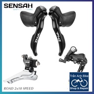 Groupset Mini 3 Piece: Swingarm, Derailleur, SENSAH PHI 2x10 Speed Bicycle Disc Shifter