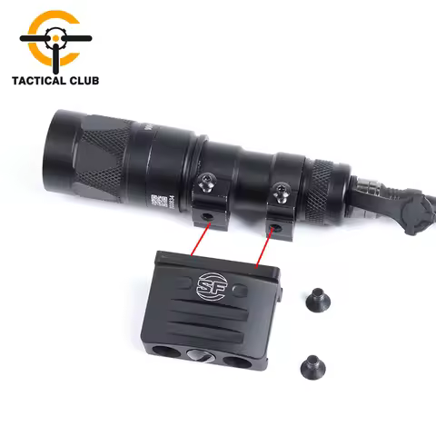 WADSN Tactical Flashlight 45 Degree OffSet Mount 20mm Rail For M300 M600 Scout Lights Base Weapon Gu