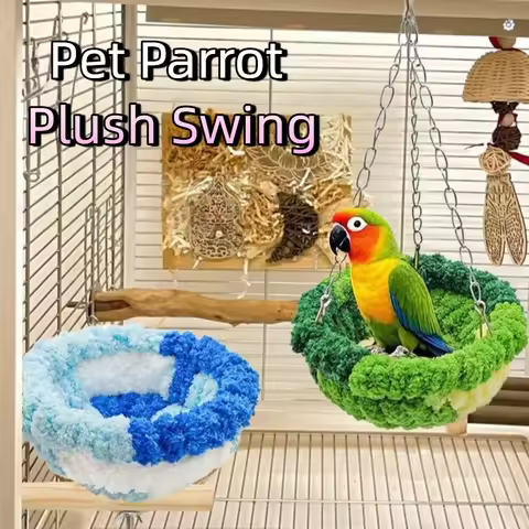 New Cotton Material Bird Hammock Comfortable Hanging Bird Cage Swing Bird Cage Decor Warm Bird Nest