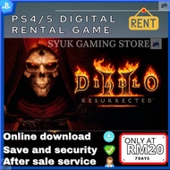 [PS4/5 game]Diablo II:Resurrected/Rental Game/Genuine Activation/Playstation/7 Days