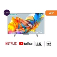 HISENSE ทีวี U6K ULED (43" 4K Google TV ปี 2023) รุ่น 43U6K
