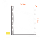 กระดาษต่อเนื่อง กระดาษเคมี กระดาษต่อเนื่องเคมี 9X5.5นิ้ว 2ชั้น / 9X11นิ้ว 4ชั้น continuous paper A4 