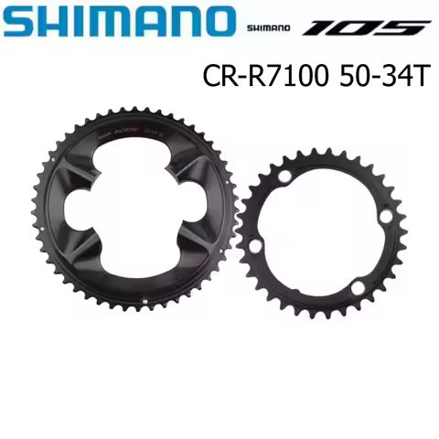 SHIMANO Original 105 2x12 Speed Road Bike Sprocket FC-R7100 ChainringReplacement Repair Parts