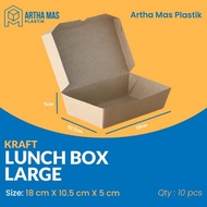 Lunch Box Kraft L (Sheet) Take Away Box - Foodgrade