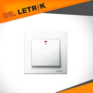 SWITCH CROWN CE 820NB 20A 1GANG 1WAY WATER HEATER / AIR COND SWITCH