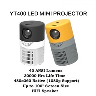 ROCKWARE YT400 BASIC VERSION - Mini LED Projector 40 ANSI Lumens
