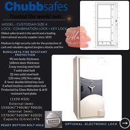 CHUBBSAFES Custodian Size 1 (370KGS) Safe Box Safety Box Security Safes Peti Keselamatan 保险箱