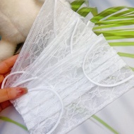 Taiwan Shipment [Gaoyan Lace Style] Summer Disposable 2-Layer Gauze Mask 1-Layer Gauze+2-Layer Fabri
