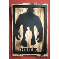 HIASAN DINDING KAYU Wall Display Laser Cut Hulk Wall Hanging Marvel Hulk Wall Hanging Hulk Superhero Wall Decor