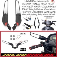 UNIVERSAL XMAX NMAX NVX Y15Z Y16 LC ADV RSX150 RS YZF R1 R3 R15 R6 R25 Winglet Adjustable Wind Wing 