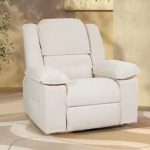 Swivel Rocker Recliner Chair for Adults, Massage Recliner Rocking Chair Nursery, 360° Swivel Nursery