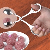 G7i1 Transhome Meatball Spoon Scoop Scissors Spoon Meatball MakerD0985Silver ORI100