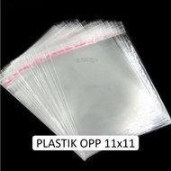 Opp plastic 11x11 contains 100 sheets 11cm adhesive plastic/ Adhesive plastic/ Packaging plastic/ sn
