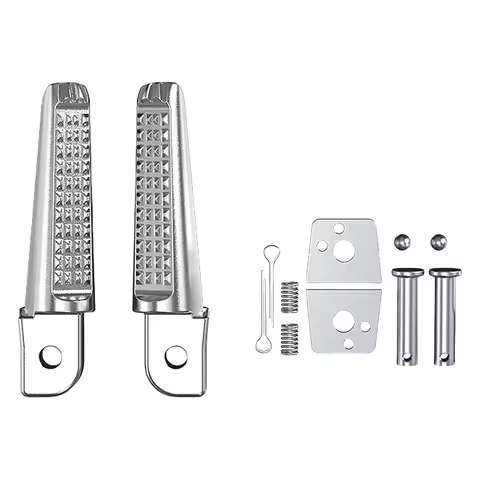 1 Pair Rear Footrest Anti-Slip Foot Peg Aluminum Alloy Motorcycle Rear Footrests for Honda Phantom 1