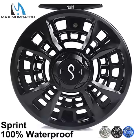 Maximumcatch Sprint Fly Fishing Reel Fully Sealed 100% Waterproof Saltwater 6-11WT CNC Machined Cut