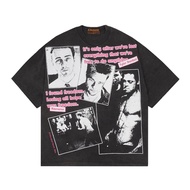 KKONTENER 90s MOVIES "" FIGHT CLUB" OVERSIZE TSHIRT BLACK WASHING - Official Merchandise