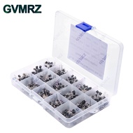 600PCS 15Value x 40Pcs Transistor TO-92 Assortment Box Kit Transistors 2N2222 2N3904 2N3906 C945 S80