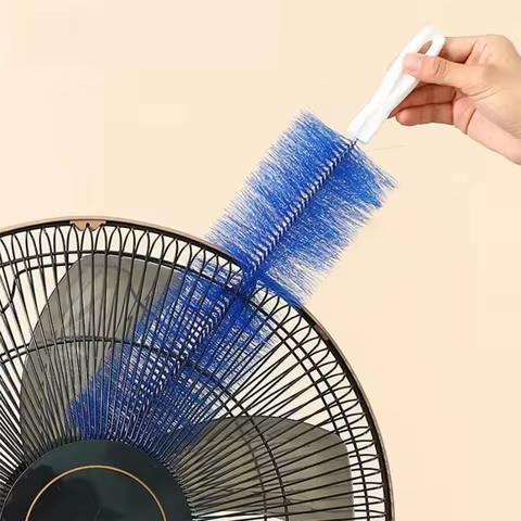 Fan Dust Removal Brush, Multifunctional Fan Brush, Dust Duster, Bendable Screen, Blinds, Encrypted C