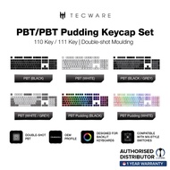 Tecware 110 / 111Key, Double Shot PBT /  PBT Pudding Keycap Set, Backlit Shine through Keycaps, For Mechanical Keyboard