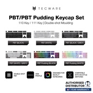 TECWARE 110 / 111Key, Double Shot PBT /  PBT Pudding Keycap Set, Backlit Shine through Keycaps, For Mechanical Keyboard