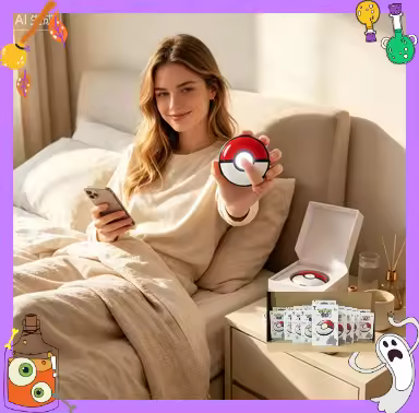 In Stock Bandai Pokemon GO Plus Genuine Pokemon Sleep Detector Accessories Christmas Gifts Gift Coll